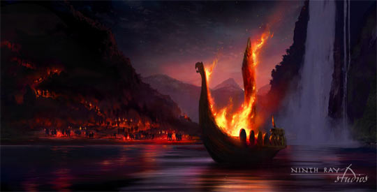 viking funeral pyre